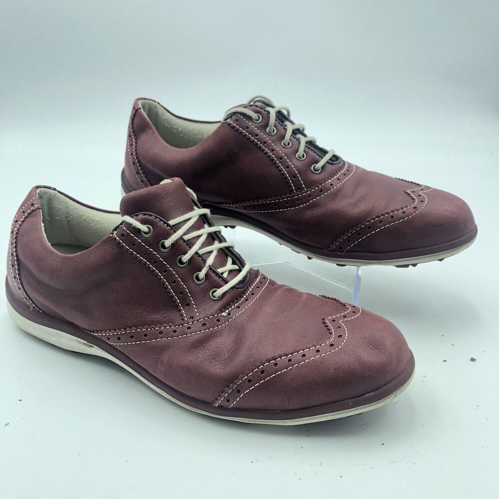 FootJoy FJ LoPro Collection Women's Burgandy Red Golf Shoes 97336 Size 8.5